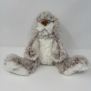 Melissa and Doug 9" Bunny Rabbit Frosted Brown Plush Floppy Ears Stuffed Animal